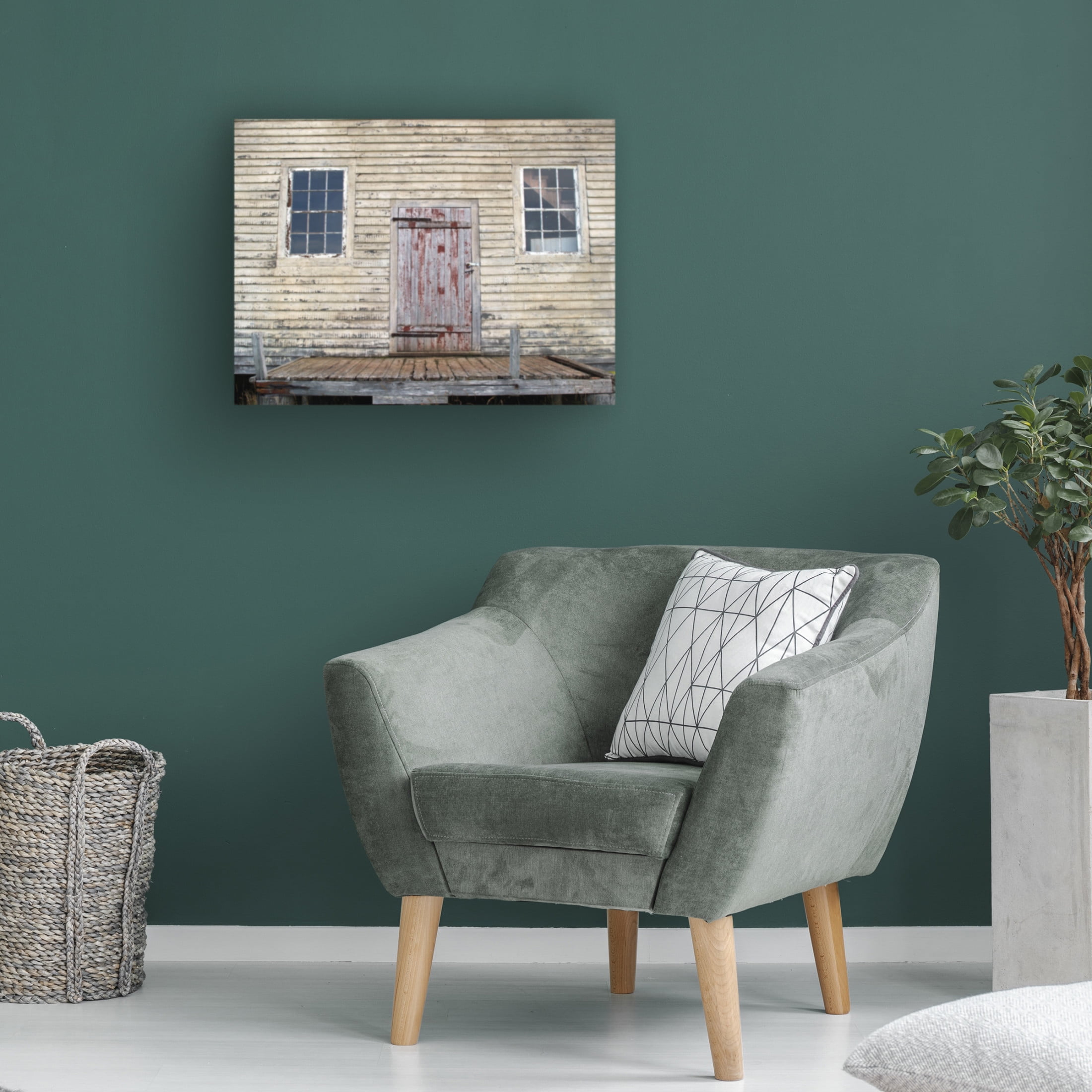 Canvas Wall Art - Clive Branson 'Barn 2' Wall Art for Living Room, Bedroom, or Office Décor by Trademark Fine Art - 32 x 24 Inches