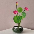 thumbnail image 5 of 10.2" Artificial Lotus Decoration Fake Flowers Vase Filler Plant Realistic Flower Simulation Flower Arrangement Home Garden Pond Aquarium Wedding Decor, 5 of 5