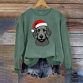 thumbnail image 6 of yoeyez Christmas T Shirts Women Xmas Cute Pet Print Pullover Tops Crewneck Lightweight Long Sleeve Sweatshirt Winter Holiday Tunics, 6 of 6