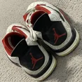 thumbnail image 2 of Ni - ke Jordan 4 Retro Mens Sneaker size 15 White Laser 308497 161, 2 of 5
