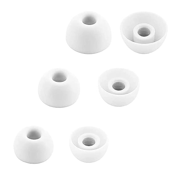 Aiivioll Eartips Compatible with Beats Fit Pro/Studio Buds/Studio Buds Earbud, S/M/L 3 Sizes 6 Soft Silicone Earbuds Tips Replacement Ear Tips, Compatible with Beats Fit Pro (6 pcs/White)