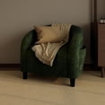 thumbnail image 4 of Goldensoil Accent Chair Armchair, with Velvet Padded Seat & Sturdy Legs, 28 x 26 x 29", Dark Green, 4 of 9