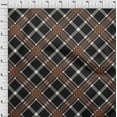 thumbnail image 3 of oneOone Polyester Lycra Fabric Tartan Check Print Fabric By The Yard 56 Inch Wide, 3 of 4