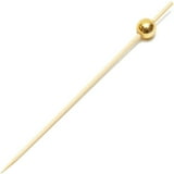 Gold Pearl Bamboo Appetizer Toothpicks for Fancy Catering, Long Snack ...