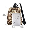 thumbnail image 3 of FORMRS Women's Travel Backpack Purse Anti-Theft Hidden Pockets Casual Shoulder Bag, Brown Floral, 3 of 7
