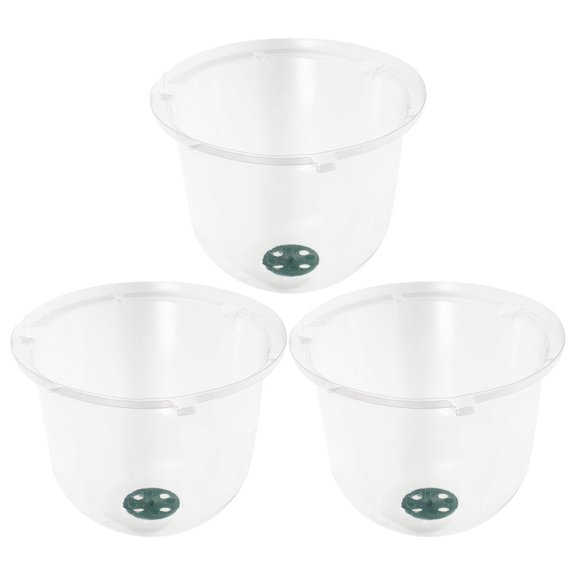 ETHZZLE Garden Cloche Transparent Pet for Versatile Plant Protection and Easy Setup 3Pcs