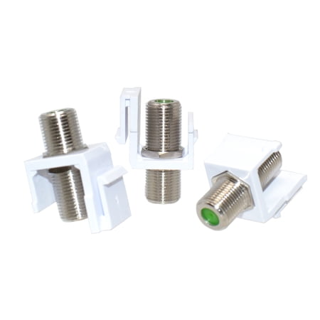 10pcs Snap-In F-Type Insert Keystone Connector Module Coax Cable Wall Jack price history on PriceWatchPro