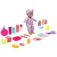 thumbnail image 2 of Dream Collection: Baby Doll Starter Set - Pink & Blue, 12" Lifelike Doll, Mix & Match Clothes, 3 pc Feeding Accessories, Soft & Posable, Kids Ages 2+, 2 of 8