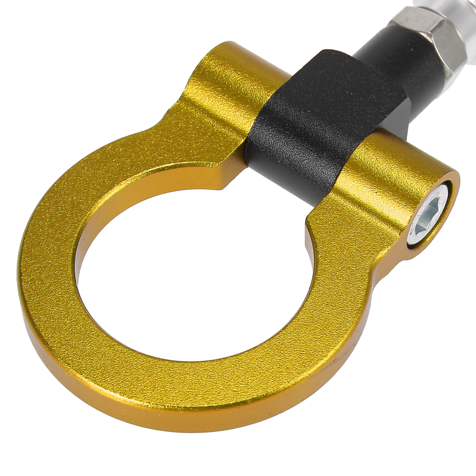 Unique Bargains Front Bumper Trailer Ring Eye Towing Tow Hook for BMW 325i Gold Tone