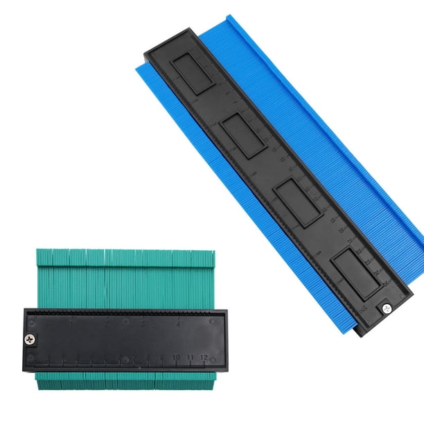 Medidor de contorno de 2 uds, fotocopiadora de contorno profesional de bricolaje de 25 cm para carpinteros de carpintería, medidor de perfil para medir baldosas