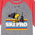 thumbnail image 3 of Peanuts - Ski Pro - Toddler And Youth Raglan Graphic T-Shirt, 3 of 7