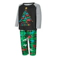 thumbnail image 3 of Christmas Family Pajamas Set Reindeer Pattern Tops And Pants, 3 of 9