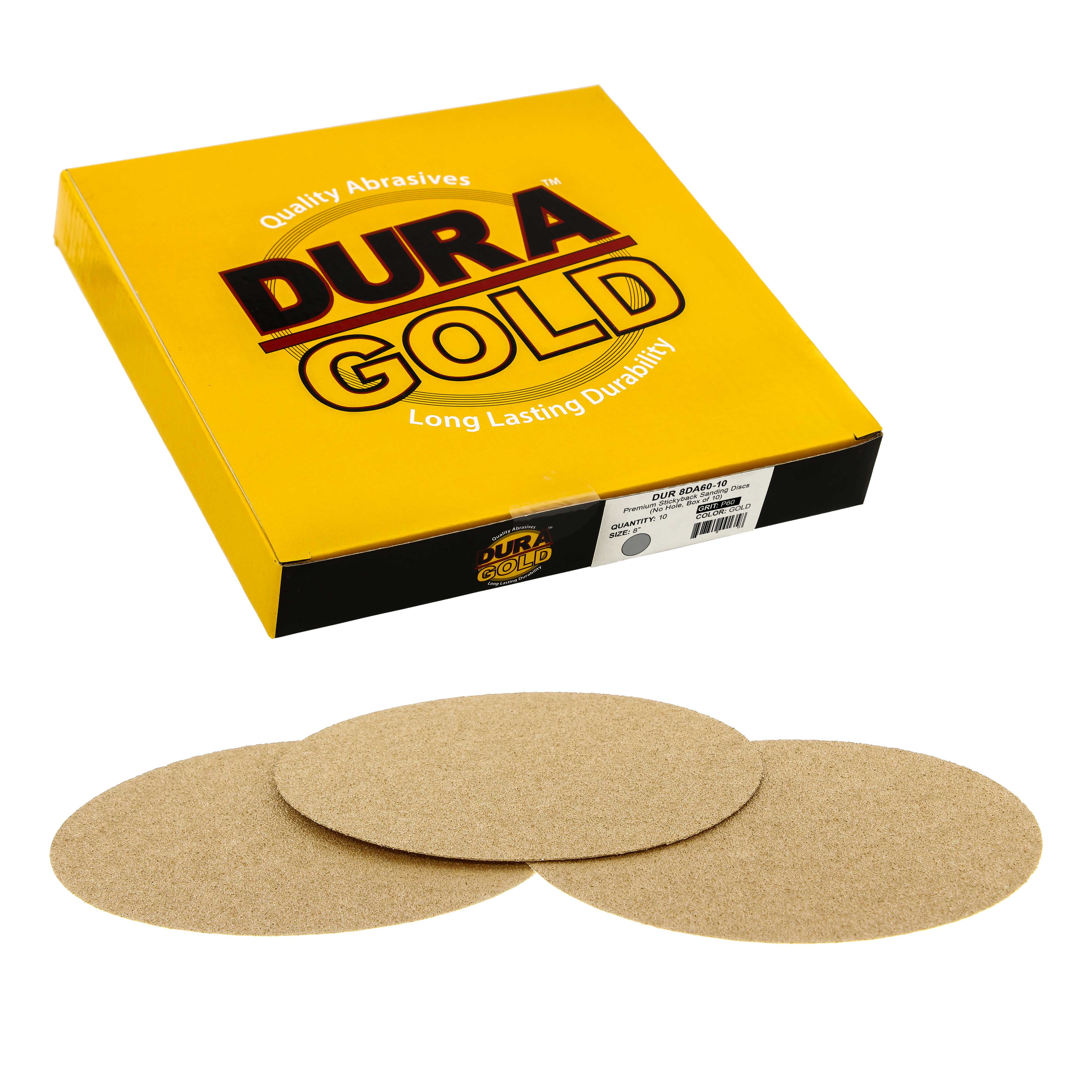 6" PSA Tab Discs 40 Grit Sticky Sand Paper Discs  50 Pack Premium Gold