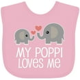 thumbnail image 3 of Inktastic My Poppi Grandpa Loves Me Boys or Girls Baby Bib, 3 of 4