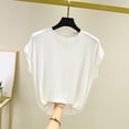 thumbnail image 7 of Bixock Tank Tops for Womens Sleeveless Blouse Solid Color Pullover Crew Neck Loose Casual Shirt Daily Fashion Wear Beach Vacation Summer Clothes, 7 of 7