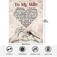 thumbnail image 5 of Wife Birthday Gift Ideas,Gift for Wife from Husband to My Wife Blanket,Christmas Valentines Birthday Gifts for Wife, 5 of 6