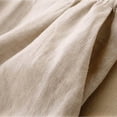 thumbnail image 4 of Straight Leg Dressy Linen Pants for Women Summer Loose Elastic Waist Business Casual Trousers with Pockets, 4 of 5