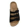 thumbnail image 5 of Cushionaire Lela Cork Footbed Sandal for Women - Triple Band Slide Sandal with Genuine Suede Insoles and +Comfort, 5 of 5