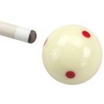 thumbnail image 2 of CAROOTU Cue Ball with 6 Red Dots Standard Pool-billiard White Cue Training Ball, 2 of 5