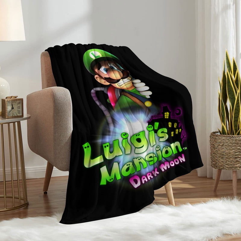 luigis mansion Throw Blanket Gifts for Fans Lover Girls Boys Women Present Hoodie Him Bed 30"x40"