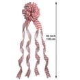 thumbnail image 3 of New Traditions Large Glitter Candy Cane Stripe Ribbon Christmas Tree Topper Bow and 12 Mini Bows, 13 Pieces, 3 of 5