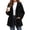 Black, variant on Fleece Jacket for Women Hooded Sherpa Jacket Button Down Cable Knit Long Sleeve Fall Winter Warm Coat with Pockets