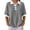 Gray, variant on Color Block Contrast Collar Cuff Waffle Knit Polo Shirt Chest Pocket Short Sleeve Casual Top for Women Spring Summer Daily Wear S-XXL