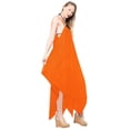 thumbnail image 5 of HAPPY BAY Women's Loose Simple Spaghetti Strap Sundress S-M Orange-AC746, 5 of 5