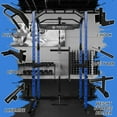 thumbnail image 2 of Mikolo Power Rack Cage with LAT Pulldown System,1200LBS Capacity Power Rack with 800 lbs Capacity Weight Bench Combo, Multi-Functional Squat Rack (Upgraded), 2 of 11