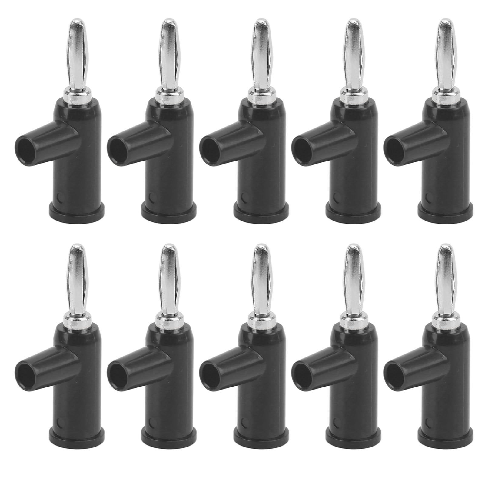 Fugacal Electrical Plug,10pcs Stackable Banana Plug 4mm/0.2in
