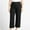 Black, variant on Womens Jeans Mid High Waisted Wide Leg Baggy Raw Hem Jeans Trendy Casual Denim Pants with Pockets Plus Size Trousers