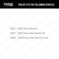 thumbnail image 2 of Max Advanced Brakes - Brake Kit for 2021 2022 2023 Kia Sorento 2021 2022 2023 Hyundai Santa Fe Santa Cruz Front Replacement Geomet Coated Disc Brake Rotors and Ceramic Brake Pads, 2 of 9
