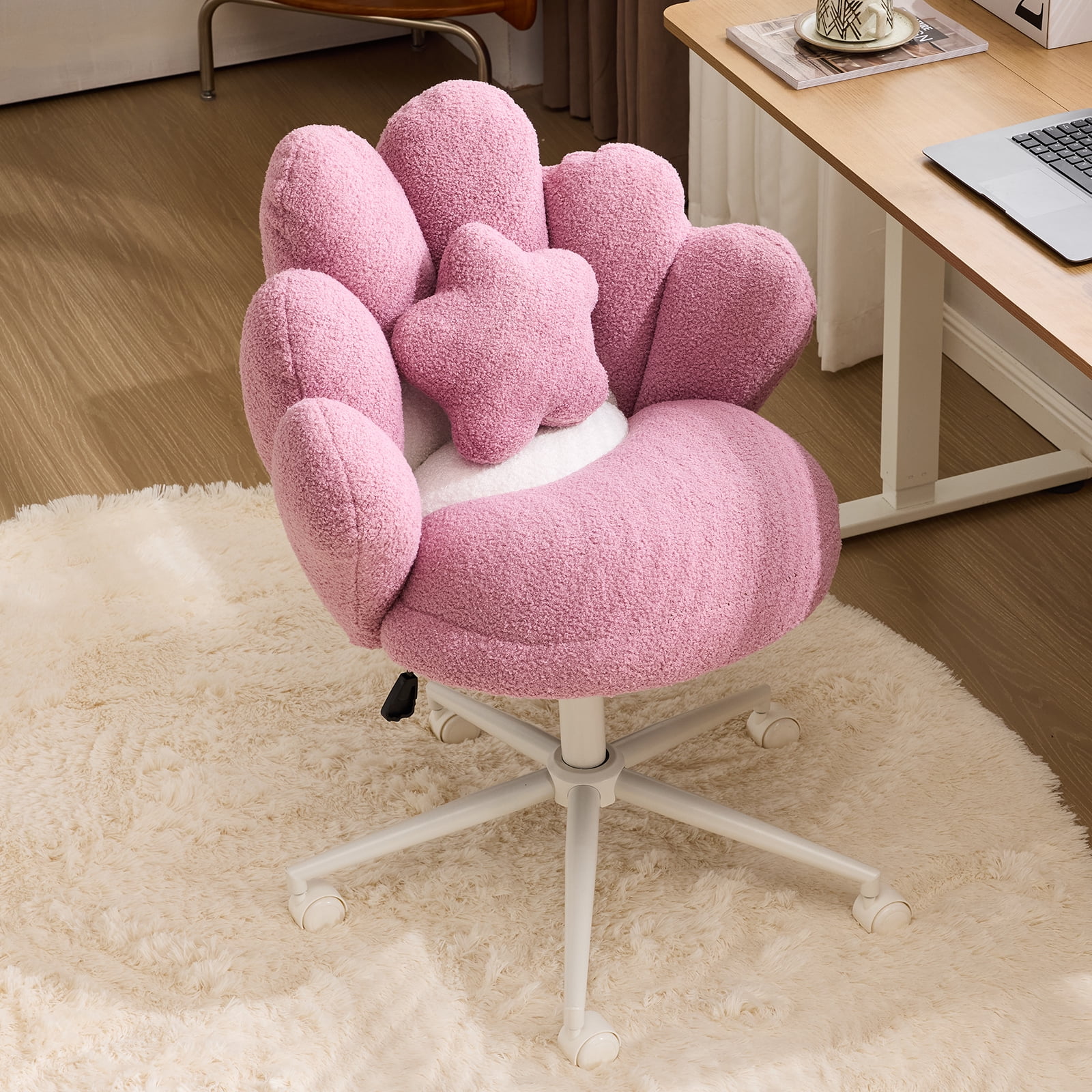 ktaxon plush flower office chair product