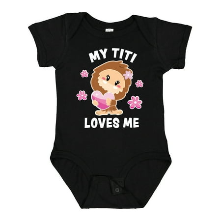 

Inktastic My Titi Loves Me with Bigfoot Gift Baby Girl Bodysuit