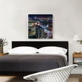 thumbnail image 2 of ARTCANVAS Manila Philippines Skyline at Night Square Canvas Art Print - Size: 26" x 26" (1.50" Deep), 2 of 9