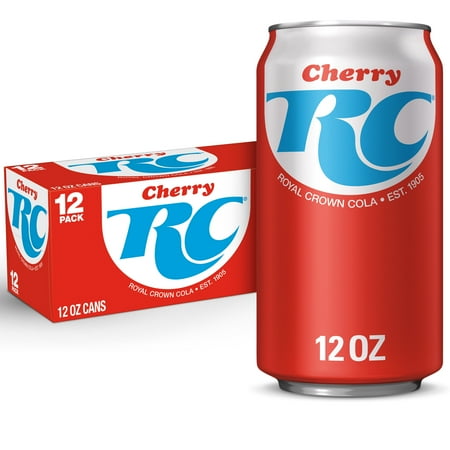 RC Cola Cherry Soda Pop, 12 fl oz, 12 Pack Cans