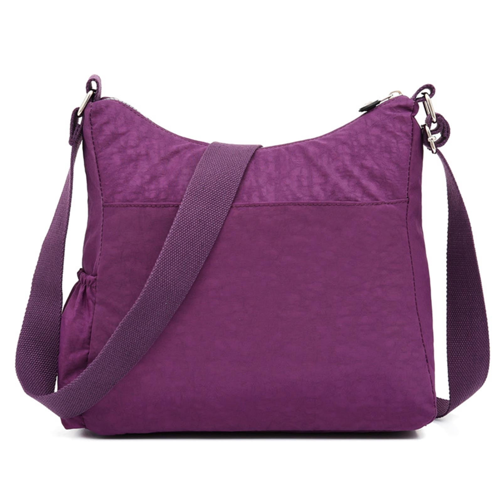 WNFJR Crossbody Purses for Women Shoulder Handbags Lightweight Waterproof Nylon Travel Bag Ladies Pocketbooks