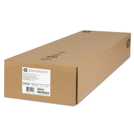 HP Premium Matte Polypropylene Paper, 2" Core, 36" x 75 ft, Matte White, 2/Pack -HEWC2T53A