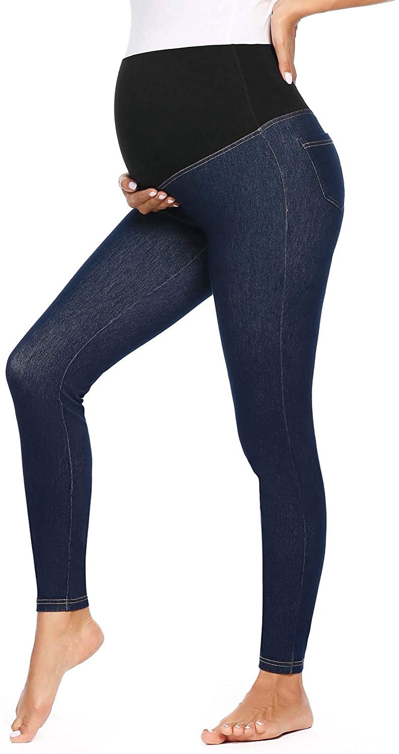 Womens Maternity Jeans Skinny Stretch 
