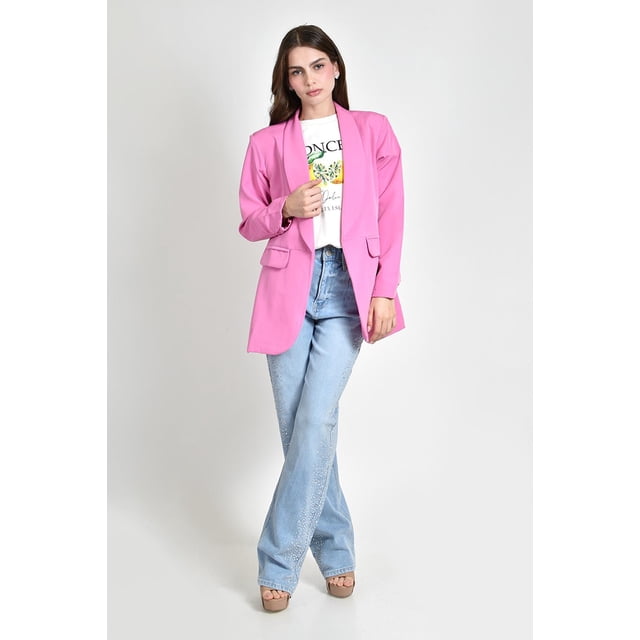 Blazer manga 3/4 Roman Fashion /Juvenil, 12255 (Rosa) rosa G