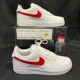 thumbnail image 1 of Ni&ke Air Force 1 Low White (Red Custom Painted Swoosh) SC-#64W, 1 of 6