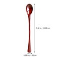 thumbnail image 6 of HONITANO Wooden Japanese Style Spoon Red 2Pcs 7.5x1In, 6 of 6