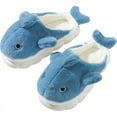 thumbnail image 5 of Cute Whale Cotton Slippers Female Couple Winter Couple Indoor Home Men's Winter Cartoon Warm Wool Soft Non-slip Slippers (A,40-41), 5 of 5