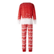 thumbnail image 4 of Conjuntos de pijamas familiares a juego Fiomva con estampados de Papá Noel, pijamas navideños para hombres, mujeres y niños., 4 of 8