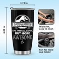 thumbnail image 6 of Birthday Gifts For Dad: Daddysaurus Gift for Daddy from Son Daughter, Daddy Saurus Present for Papa Him Men Grandpa, 20oz Insulated Tumbler Gift for Fathers Day Thanksgiving Christmas, 6 of 6