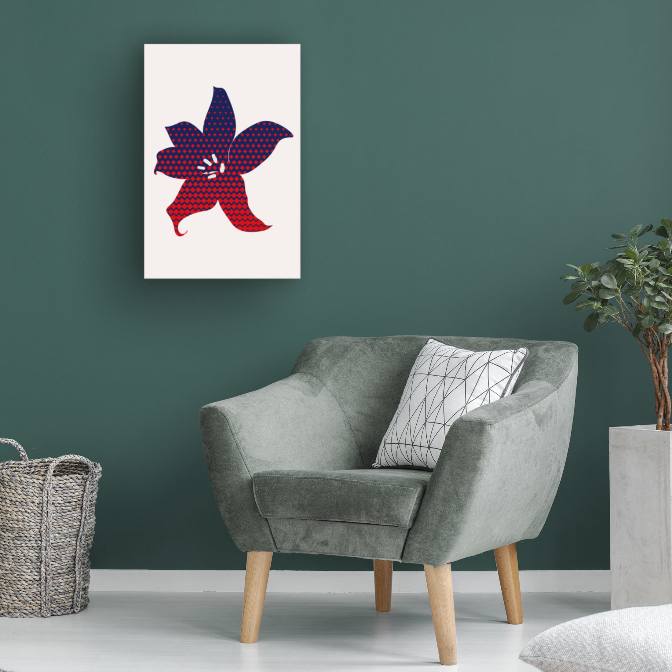 Trademark Fine Art Kubistika   Pop Flower Canvas Wall Art
