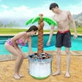 thumbnail image 2 of SLOOSH 100 Can Inflatable Palm Tree Ice Chest Water Cooler with Repair Patch, Multicolor, 2 of 3