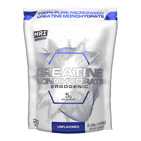 MRI Micronized Creatine Monohydrate Powder, 1000g, Unflavored, 5g Per Serving, 200 Servings