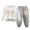 N, variant on mgoYE Girls Clothes Long Sleeve White Bow Sweatershirt and Pants 2 Pieces Fall Winter Outfits Set 2-3 Years