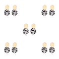 thumbnail image 1 of Pendientes colgantes Acrílico Jumpingount Regalo de aniversario diario Gancho de oreja hexagonal Color Blanco, 1 of 6